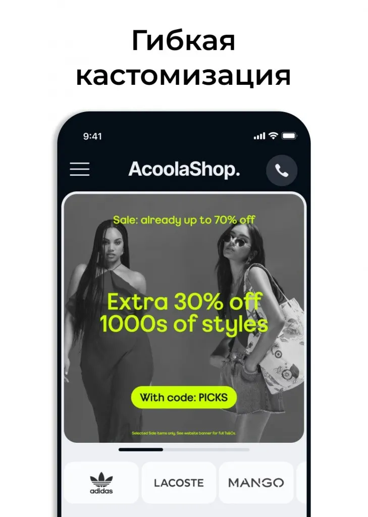 Готовый шаблон для интернет-магазина AcoolaShop: кейс комплексного продвижения сайта под ключ — иллюстрация 3