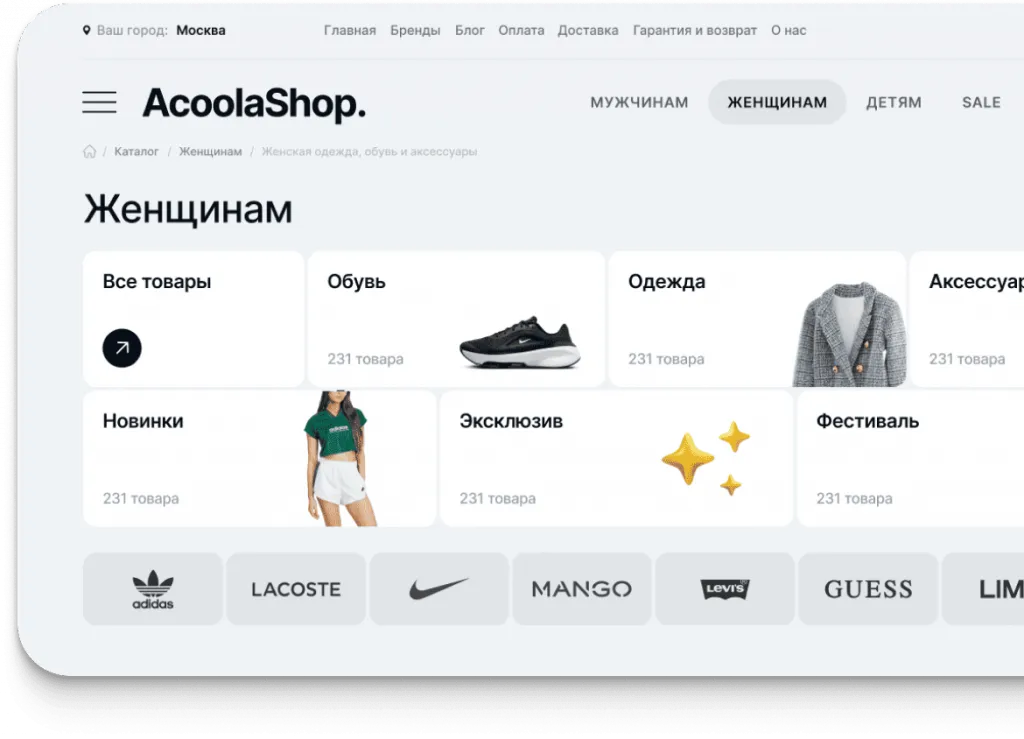 Готовый шаблон для интернет-магазина AcoolaShop: кейс комплексного продвижения сайта под ключ — иллюстрация 15